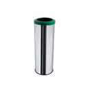 Lixeira Em Aço Inox Com Aro Plástico 30L Js - C44