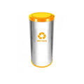 C53 Lixeira  Aço Inox C Tamp Meia Esfera Plast 50L