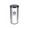 C53 Lixeira  Aço Inox C Tamp Meia Esfera Plast 50L