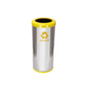 Lixeira Em Aço Inox Com Aro Plástico 50L Js - C54