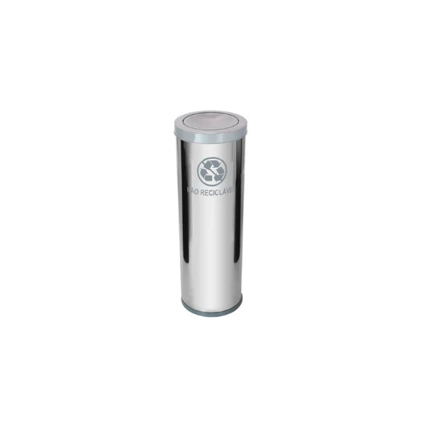 Lixeira em Aço Inox Basc 30 litros