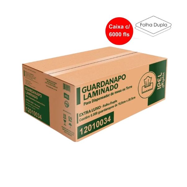 Guardanapo 16,8x20 30gr 6000fls