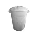 Lixeira Plástica 100L Com Tampa Sobreposta