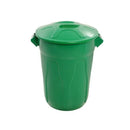 Lixeira Plástica 100L Com Tampa Sobreposta