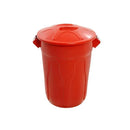 Lixeira Plástica 100L Com Tampa Sobreposta