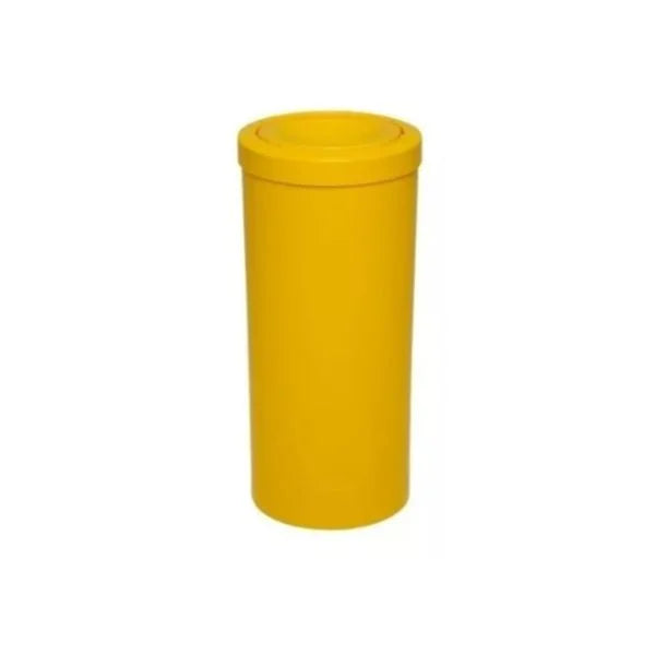 Lixeira Plástica 50L Com Tampa Meia Esfera