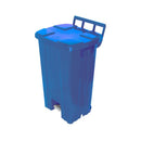 Lixeira Quadrada 100L C/ Pedal E C/ Rodas – P100