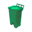 Lixeira Quadrada 100L C/ Pedal E C/ Rodas – P100