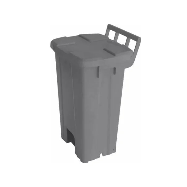 Lixeira Quadrada 100L C/ Pedal S/ Rodas - P100S