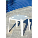 Mesa de apoio Tramontina peruíbe em polipropileno branco