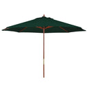 Ombrelone Tramontina verde em madeira e poliéster sem base 2,7 m