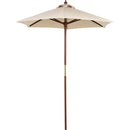 Ombrelone Tramontina em madeira e poliéster quadrado bege sem base 2,0m