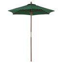 Ombrelone Tramontina em madeira e poliéster quadrado verde sem base 2,0m