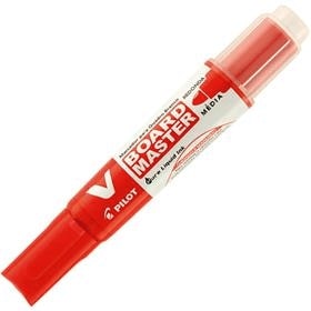 Pincel Quadro Branco Vermelho Recarregável