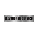 Placa de elevador de serviço 30x07