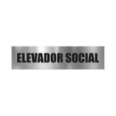 Placa de elevador social 30x07 inox