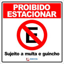 Placa proibido estacionar - 30x30
