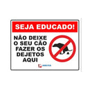 Placa - Recolha os Dejetos de Seu Cão 32x26