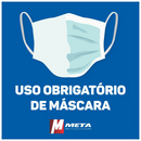 Placa Uso Obrigatório De Máscara 15X20