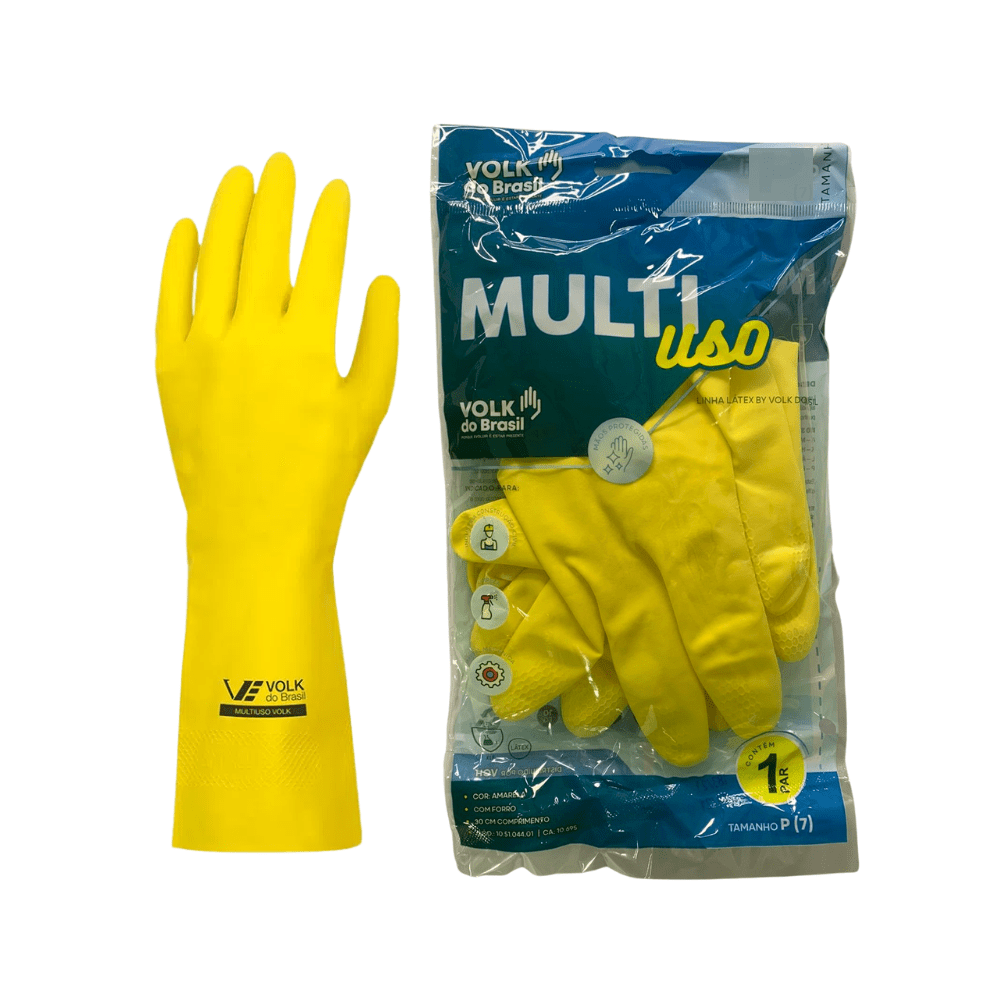 Luva Multiuso Volk Amarela Tam M