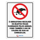 Placa Dejetos E Coleira - 20X15