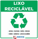 Placa Lixo Reciclavel - 30x30